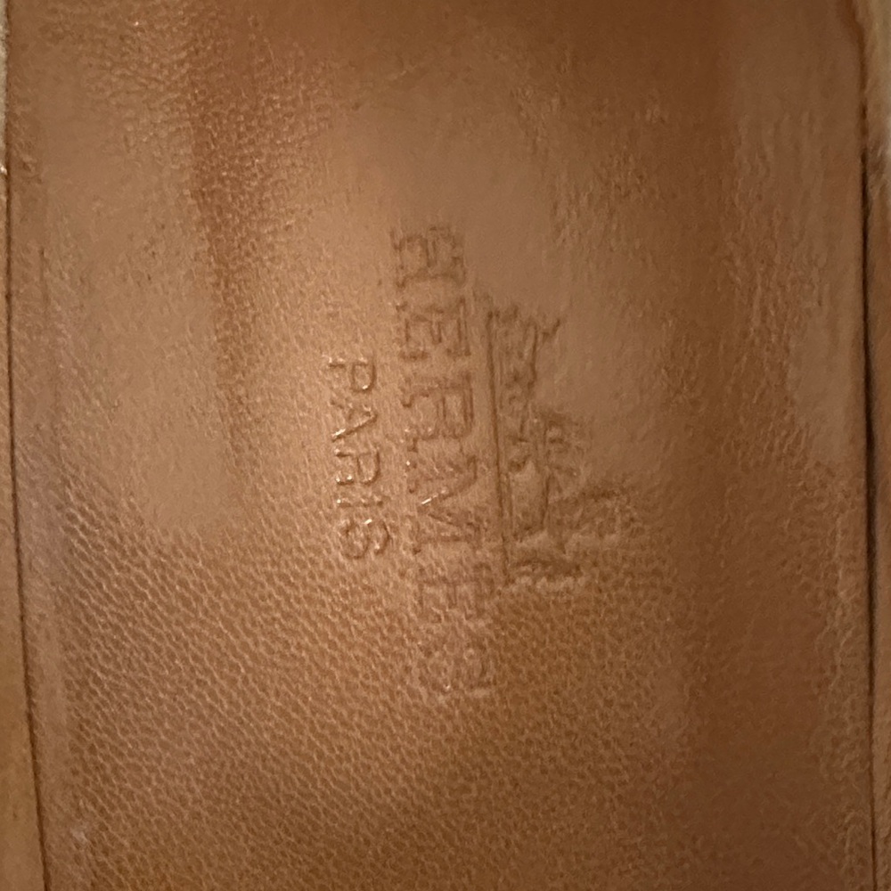 Hermes Tan Women's Loafers - Picture 2 of 7